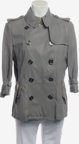 BURBERRY Lederjacke / Ledermantel M in Grau: predná strana