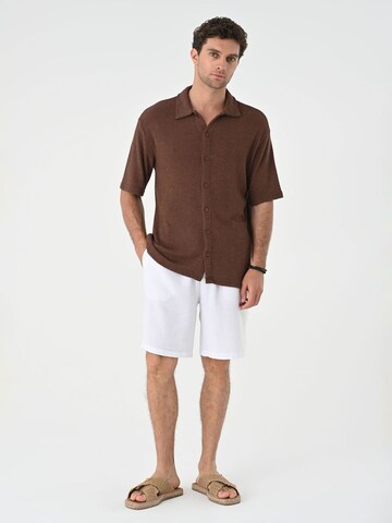 Antioch Regular fit Button Up Shirt in Brown