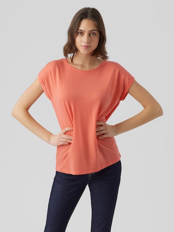 VERO MODA Shirt 'AVA' in Oranje: voorkant