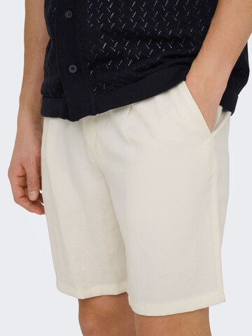 Only & Sons regular Bukser 'ONSWAKE' i hvid