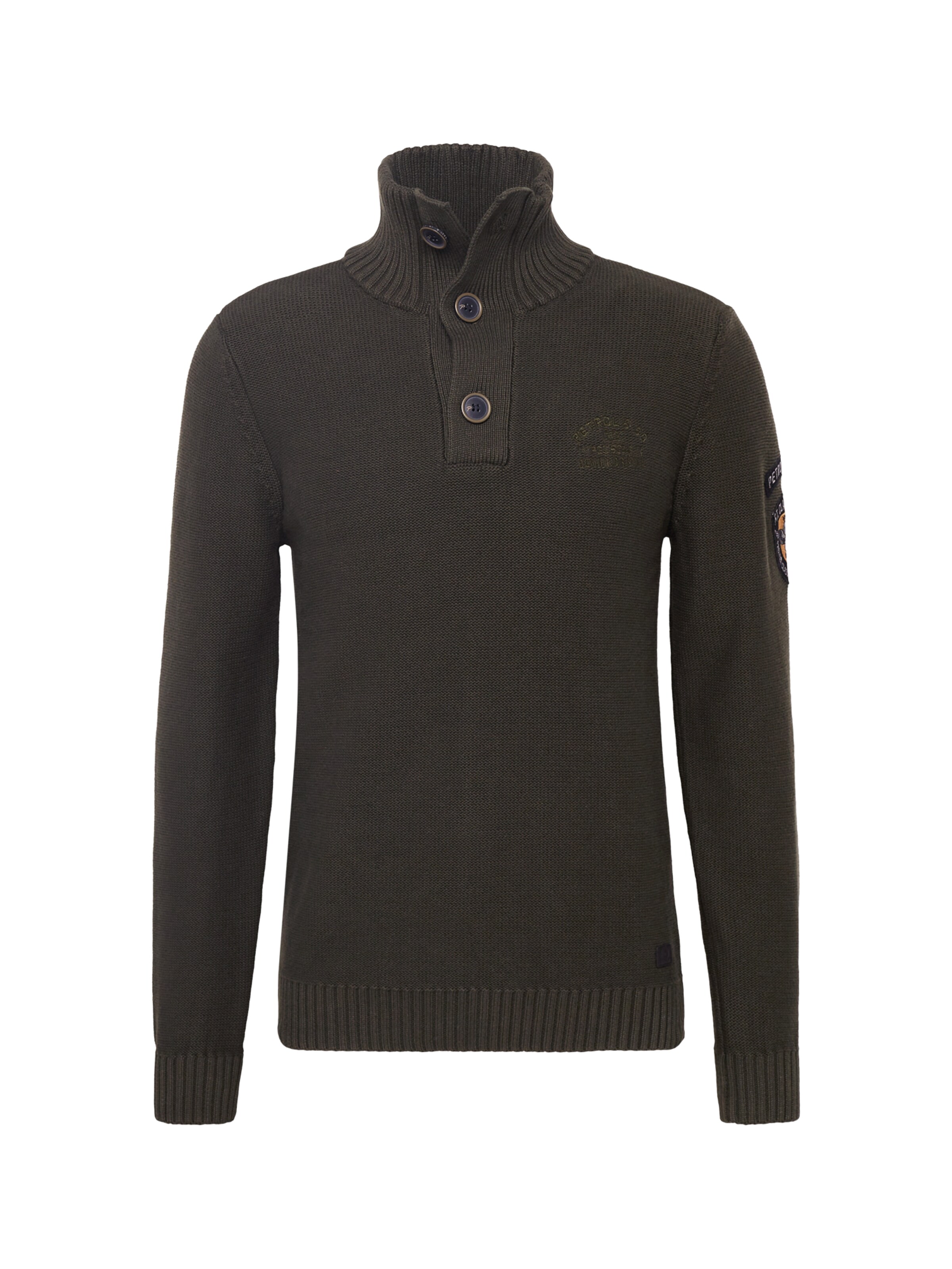 Petrol Industries Trui in Groen: voorkant