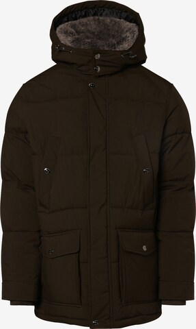 Andrew James Winter Parka in Green: front