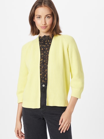 Cardigan TAIFUN en jaune : devant