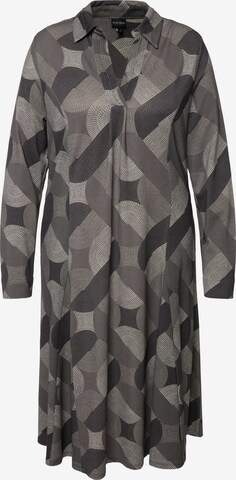 Ulla Popken Shirt Dress in Grey: front