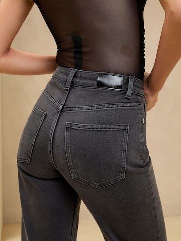 Lipsy Široke hlačnice Kavbojke | črna barva