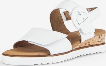 GABOR Sandals in White: front