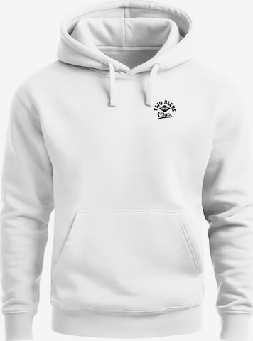 Neverless Sweatshirt 'Two Beers only' in Weiß: Vorderseite