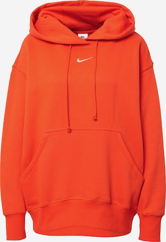 Nike Sportswear Mikina 'Phoenix Fleece' – červená: přední strana