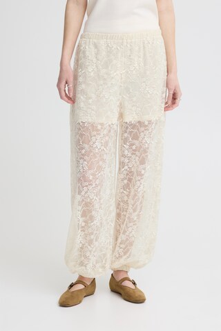 Regular Pantalon 'IHXELVA' ICHI en beige : devant