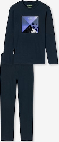 SCHIESSER - Pijama en azul: frente