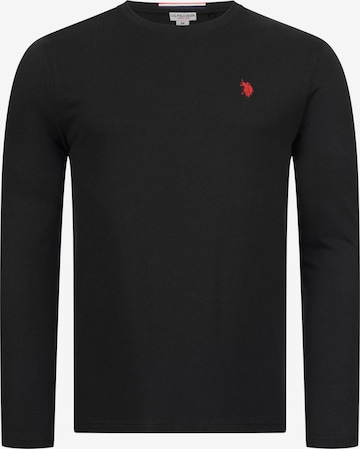 U.S. POLO ASSN. Shirt in Black: front