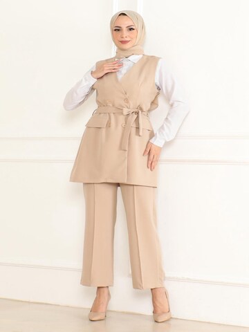 MODAMIHRAM Tunic in Beige: front