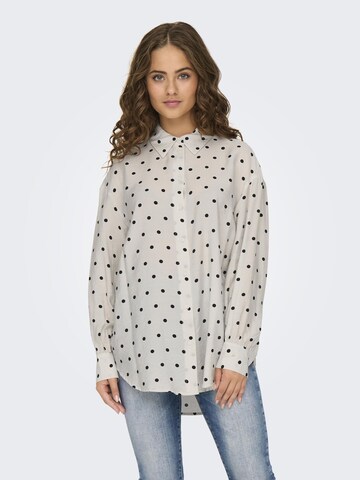 Camicia da donna di ONLY in bianco: frontale