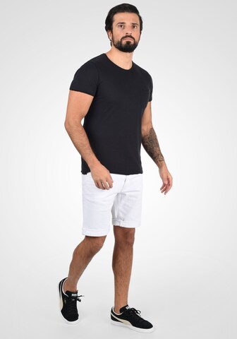 INDICODE JEANS Regular Jeansshorts 'Quentin' in Weiß