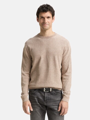TOM TAILOR Sweater in Brown: front
