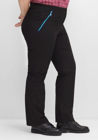 SHEEGO Regular Outdoorhose in Schwarz