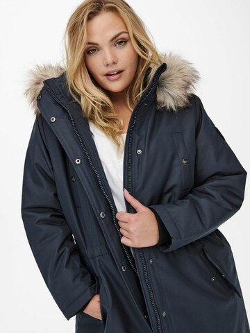 ONLY Carmakoma Winterparka 'Irena' in Blauw