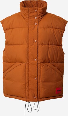 HUGO Vest 'Flori' in Brown: front