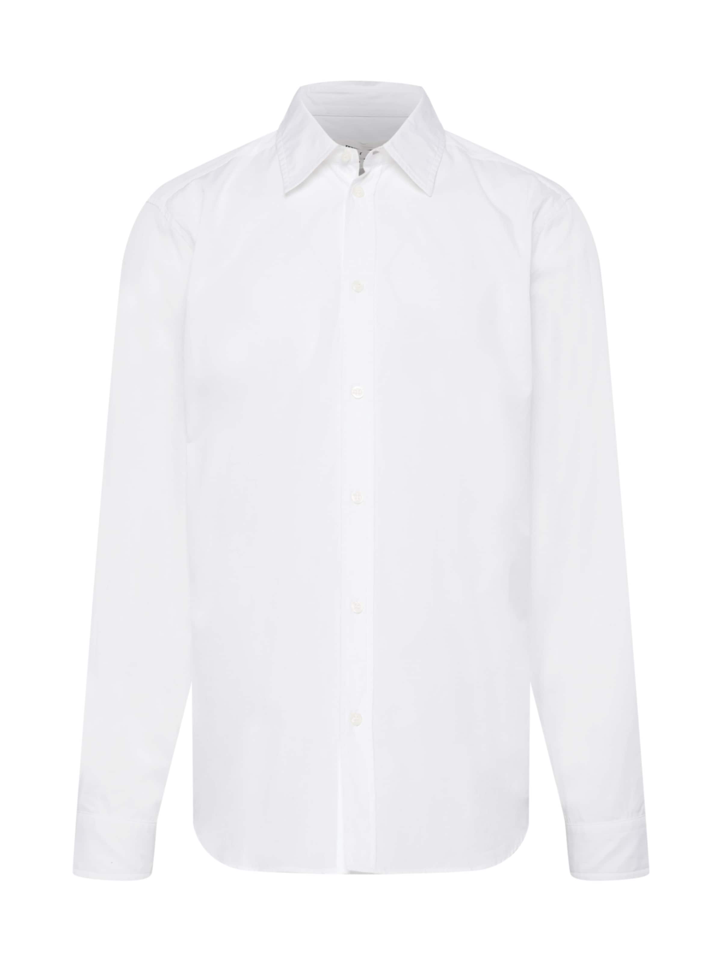 ABOUT YOU x Alvaro Soler Regular fit Button Up Shirt 'Adrian' in White: front