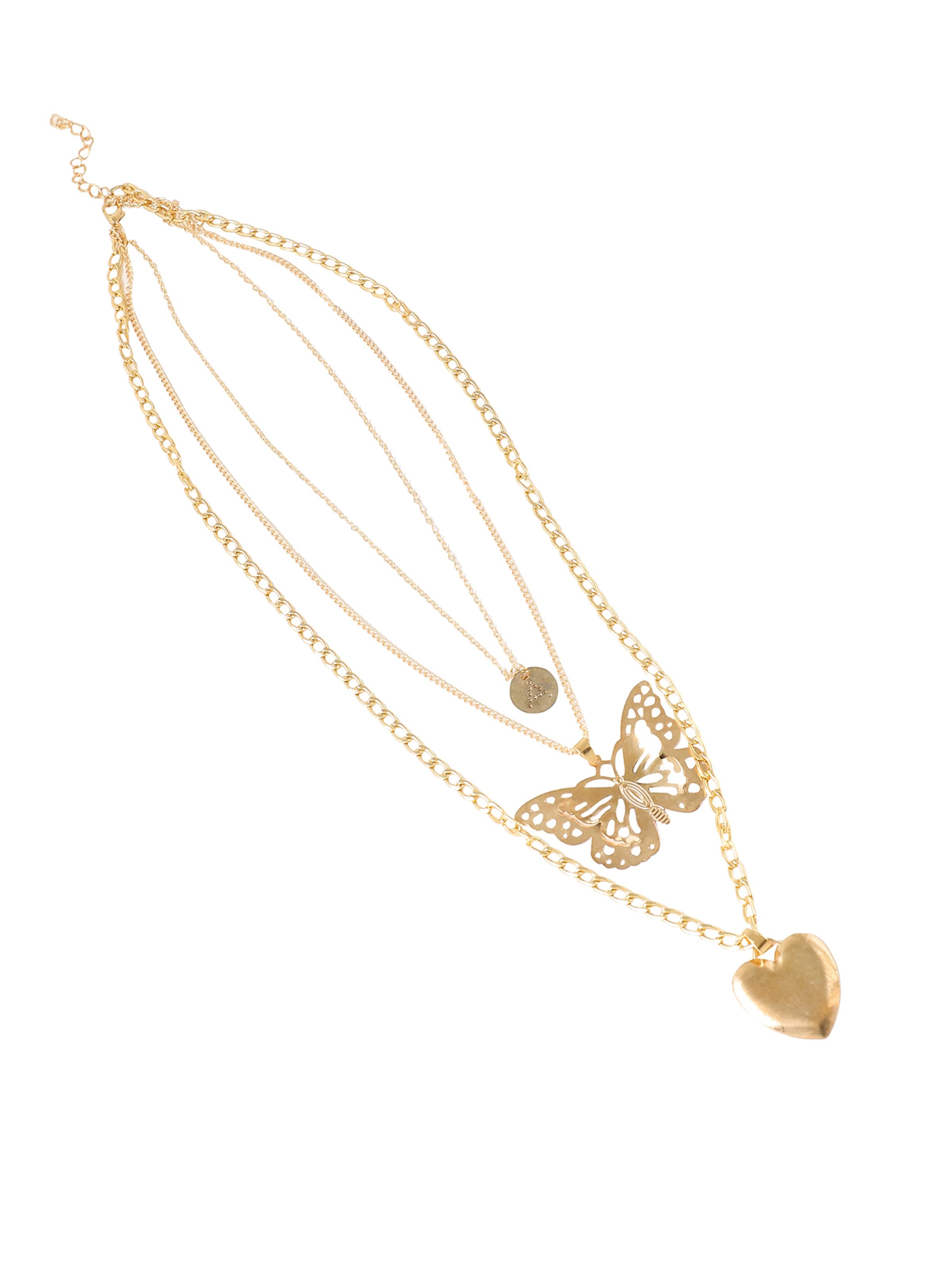 SOHI Ketting 'Aarif' in Goud: voorkant