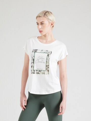 ONLY PLAY - Camisa funcionais 'ONPAUB-ARI' em branco: frente