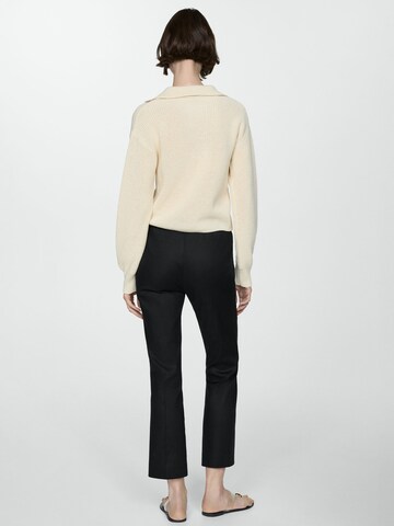 MANGO Bootcut Broek 'Santori' in Zwart