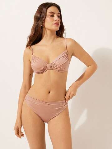 CALZEDONIA Balconette Bikini Top in Pink