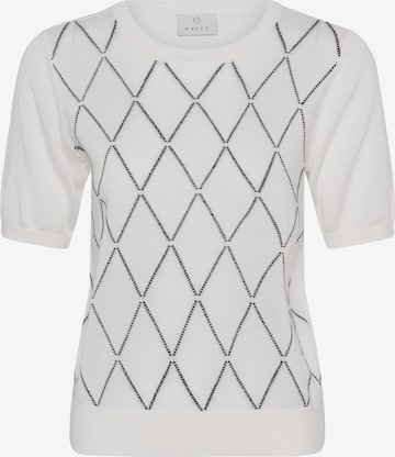 Pull-over 'KAnora Harlequin' Kaffe en blanc : devant