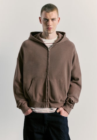 Pull&Bear Mikina – hnědá: přední strana