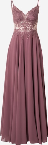 mascara - Vestido de noche en lila: frente