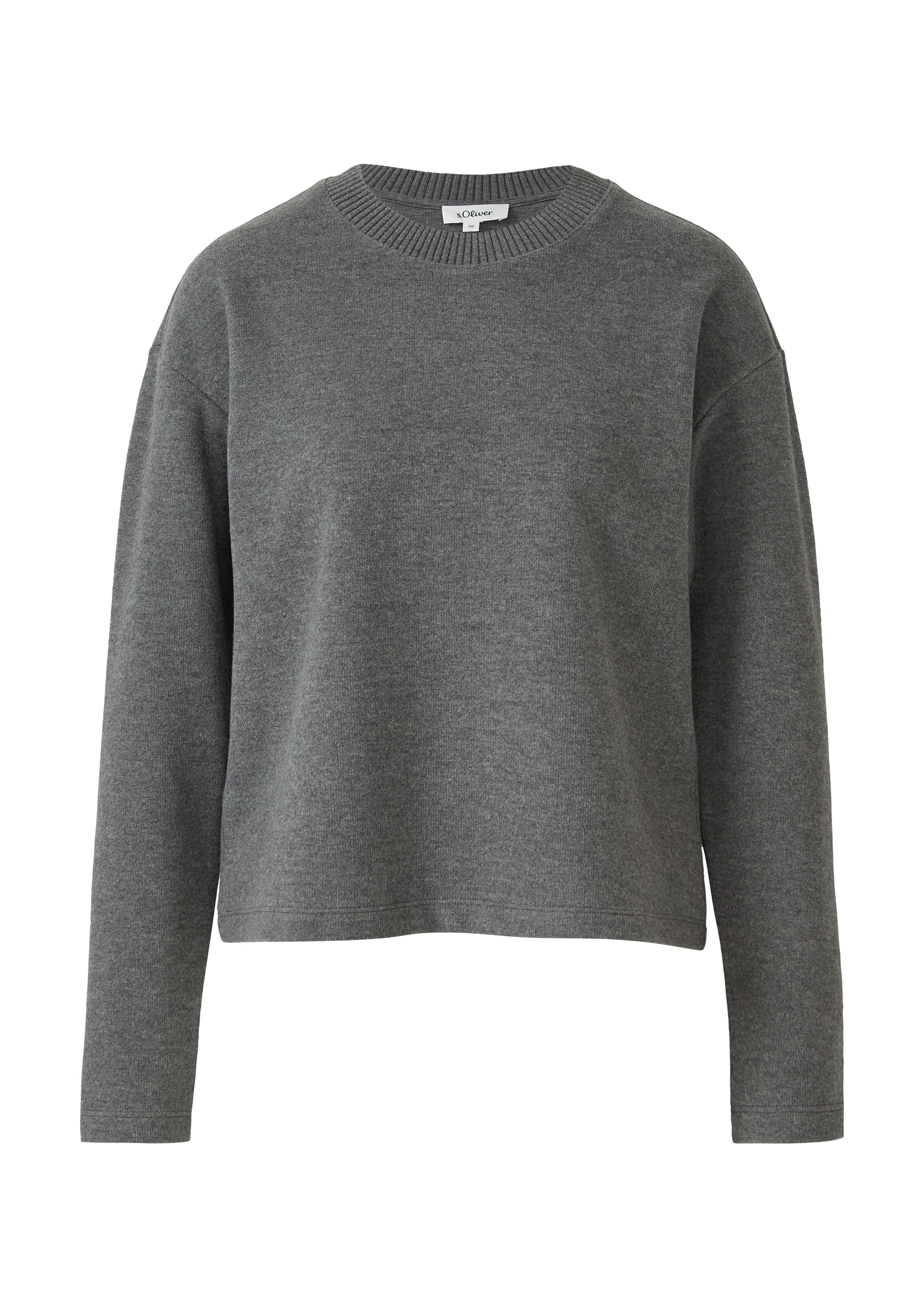 s.Oliver Sweatshirt in Grey: front