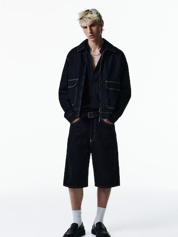 Pull&BearWide Leg/ Široke nogavice Traperice - crna boja