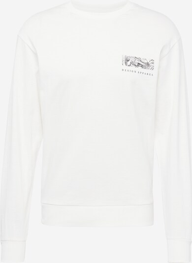 JACK & JONES Sweatshirt 'GURU' in de kleur Zwart / Wit, Productweergave