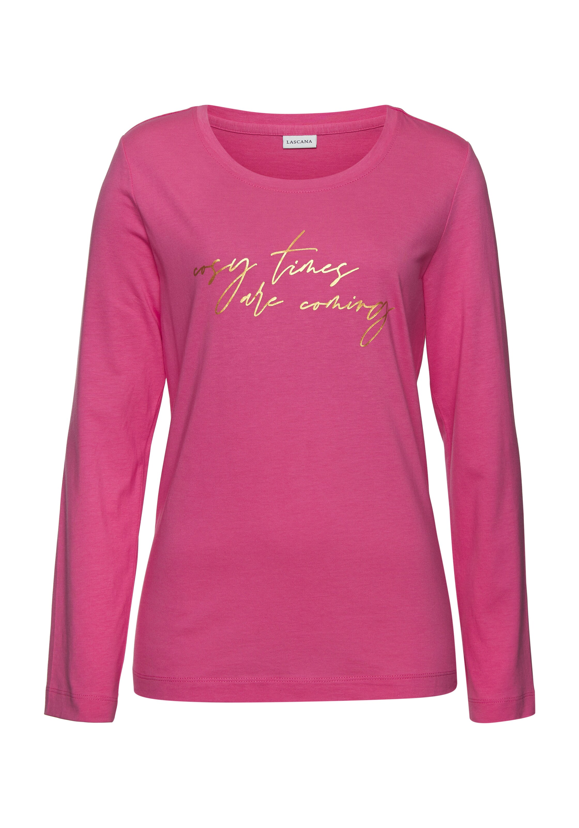 LASCANA Soveskorte i pink: forside