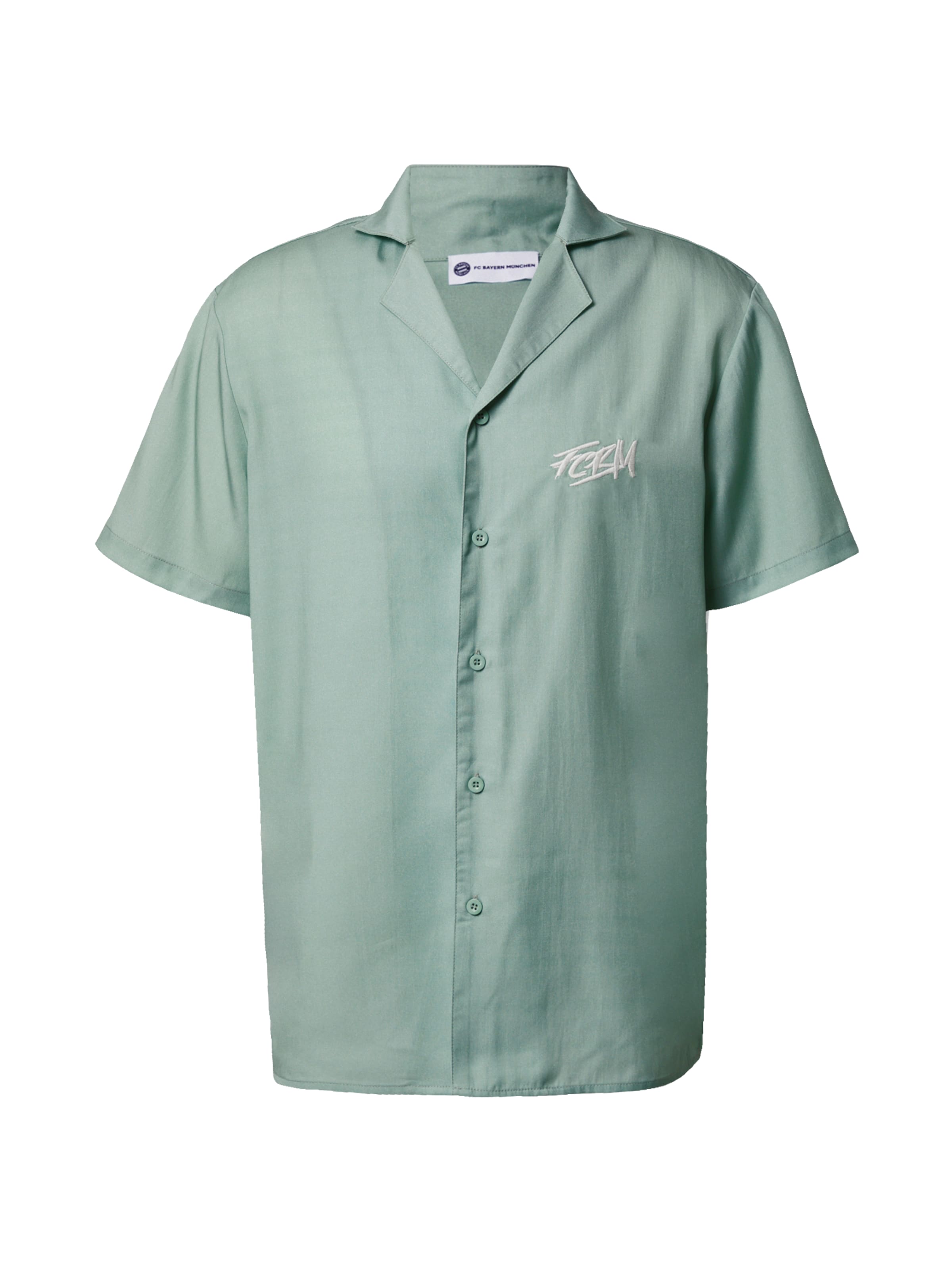 FCBM Comfort fit Button Up Shirt 'Alessio' in Green: front