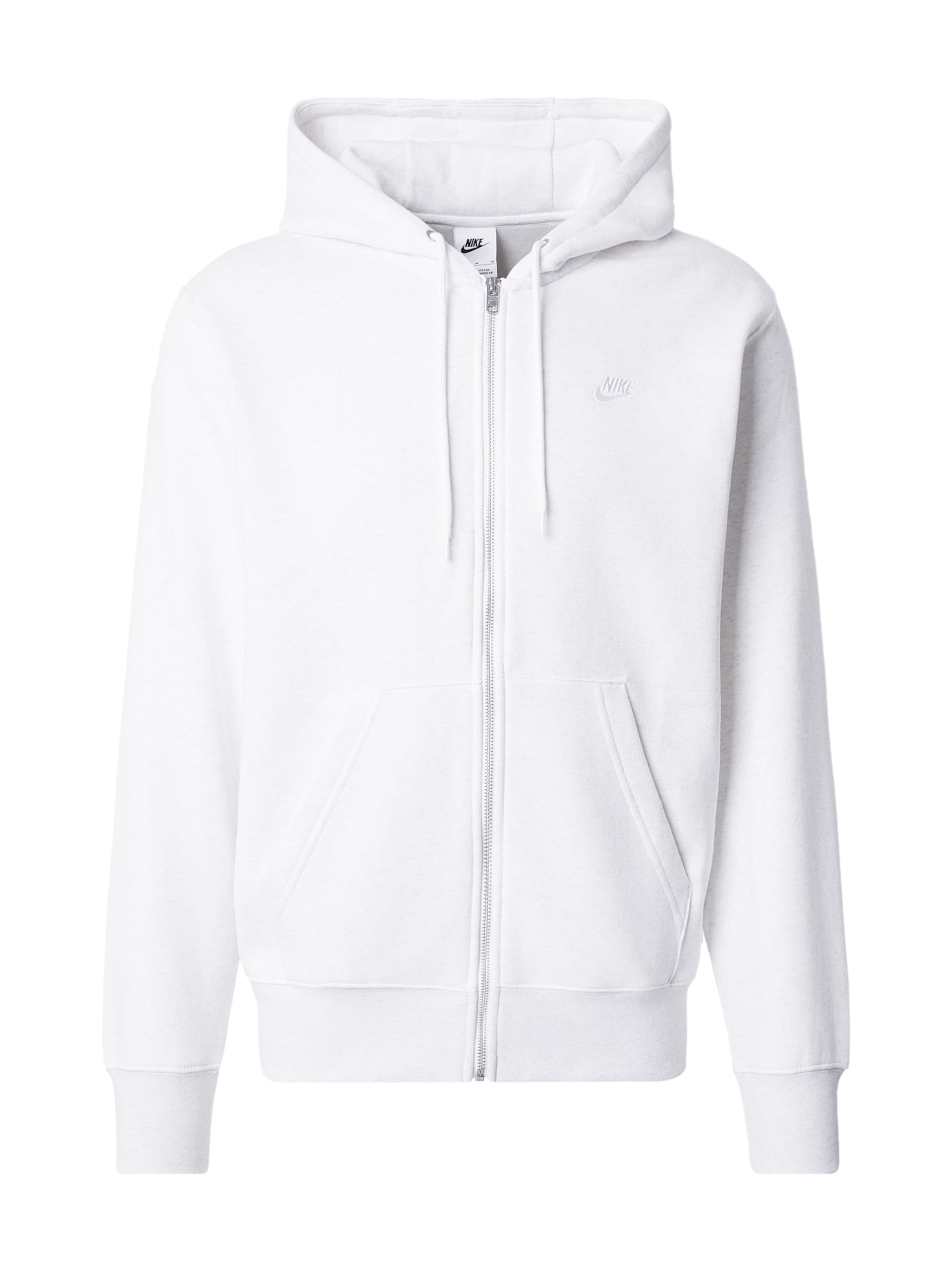 Nike Sportswear Veste de survêtement 'CLUB' en écru, Vue avec produit