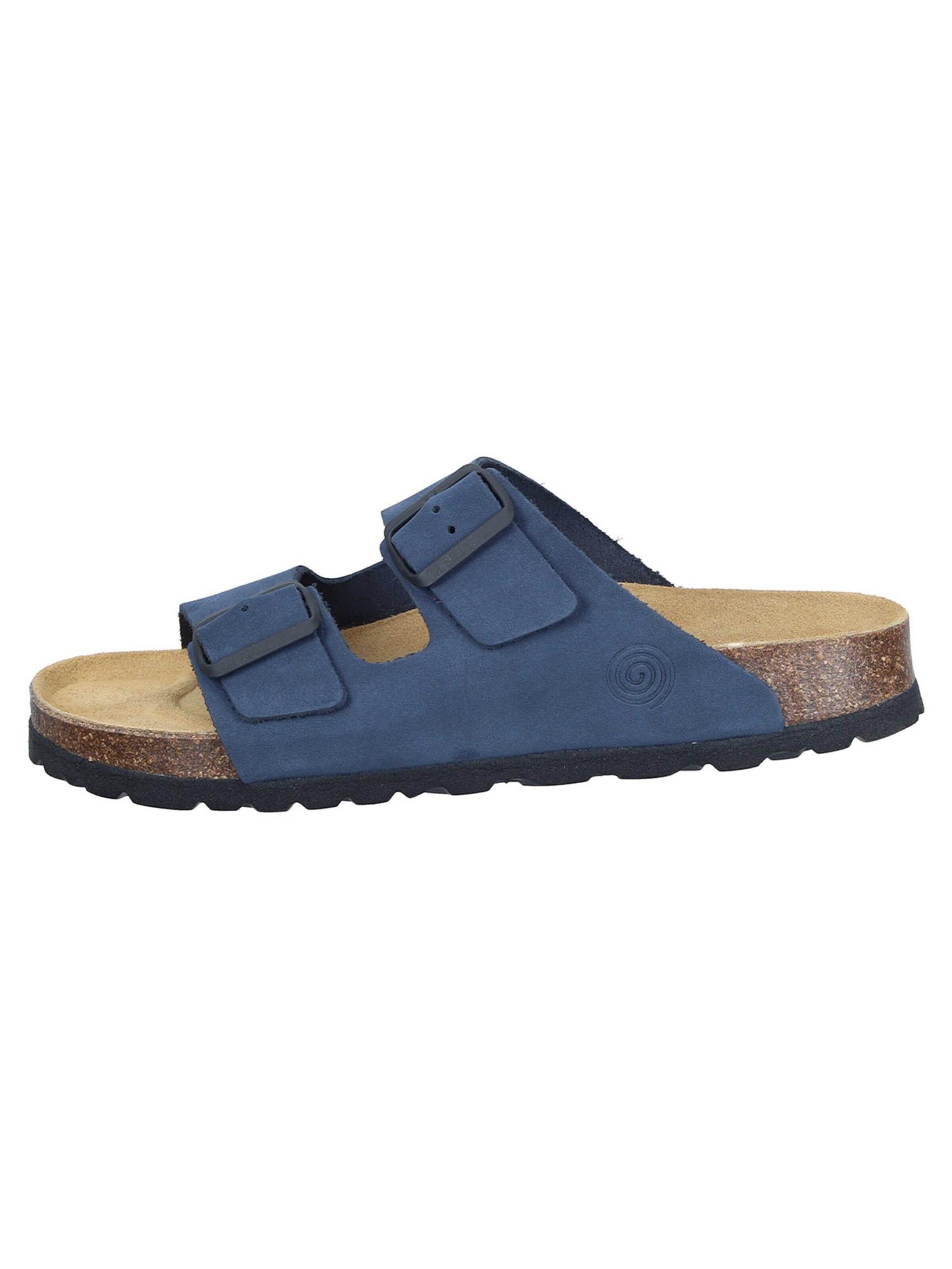DR. BRINKMANN Muiltjes 'Bonillo' in Blauw: voorkant