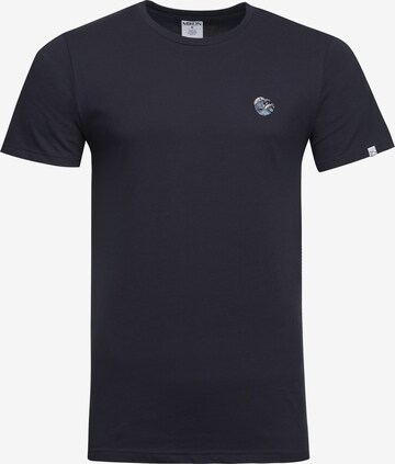 Mikon - Camiseta 'Welle' en azul: frente