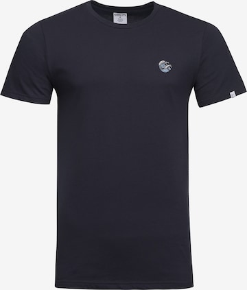 Mikon T-Shirt 'Welle' in Blau: predná strana