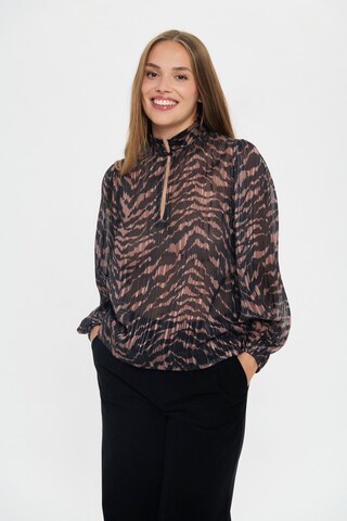 SAINT TROPEZ Blouse 'SZNesta' in Black: front