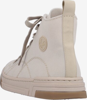 Sneaker alta di Rieker in beige