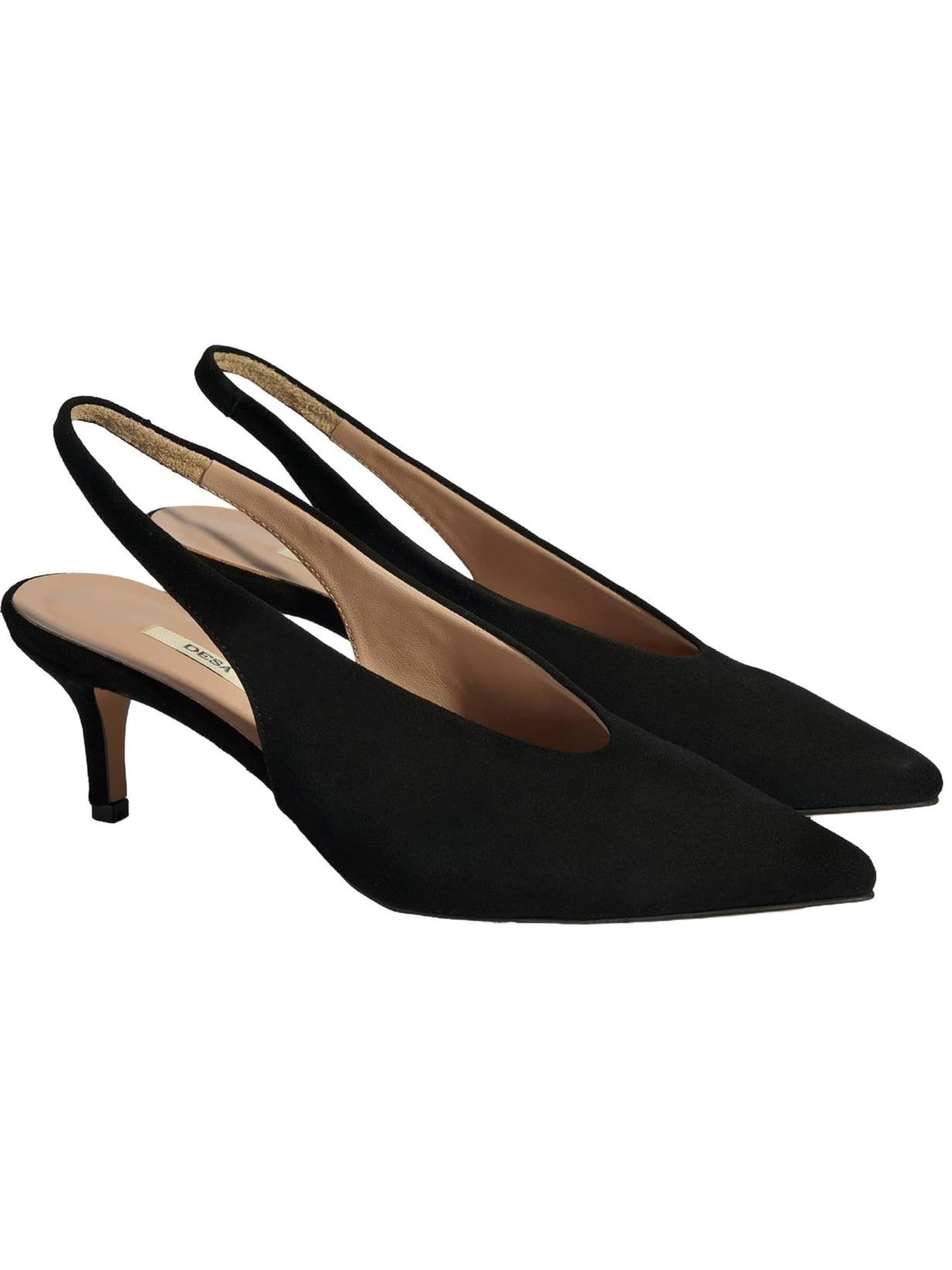 Desa - Zapatos destalonado 'High Heels' en negro