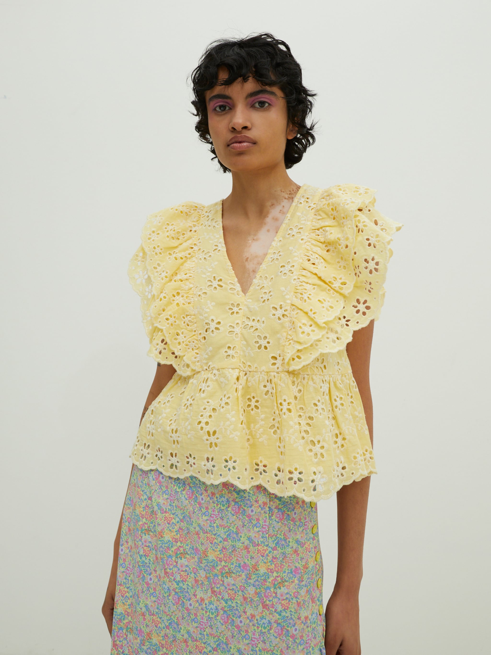 EDITED Produkte Bluse 'Elizabeth' gelb
