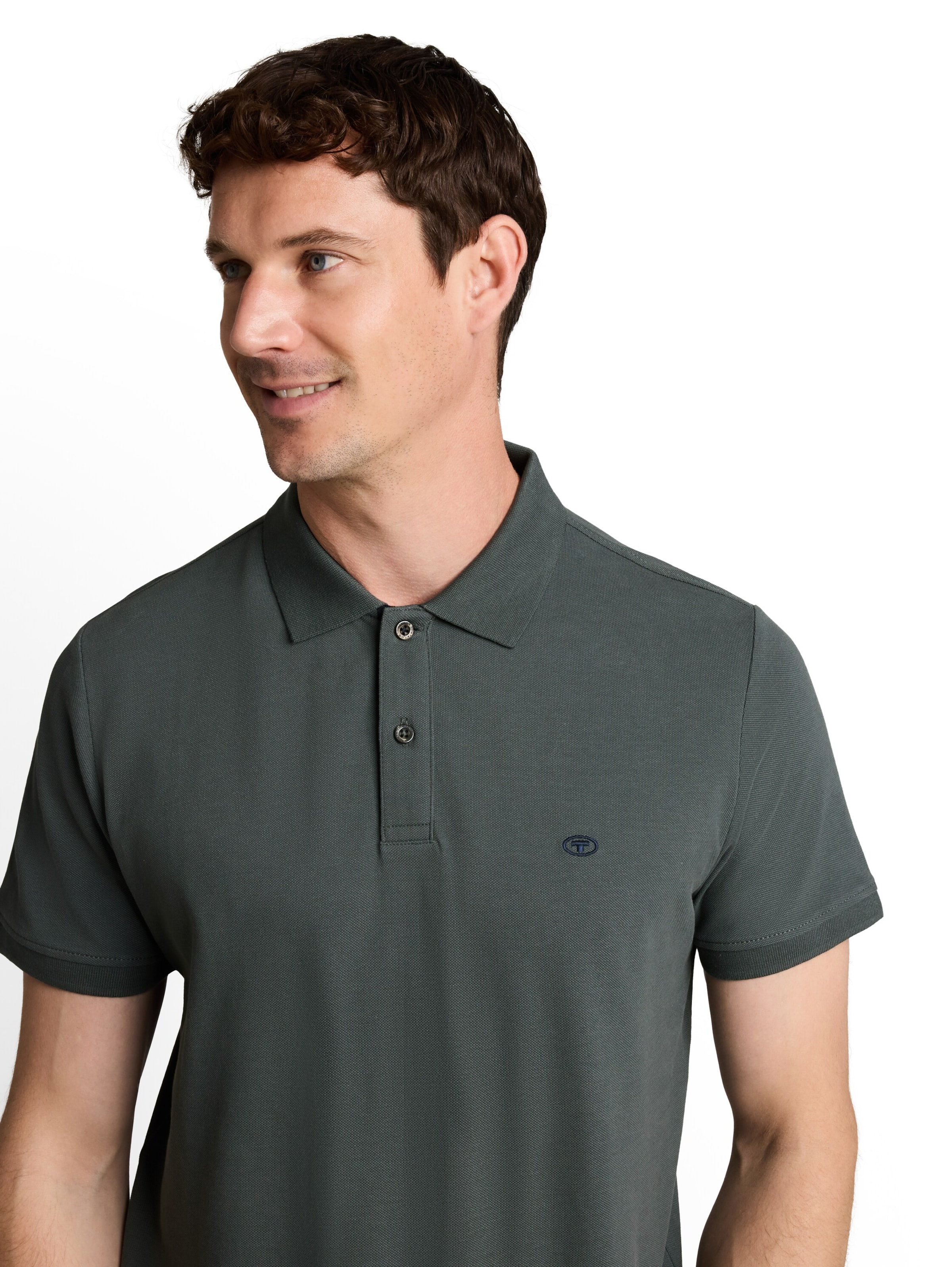 TOM TAILOR Poloshirt in Grau