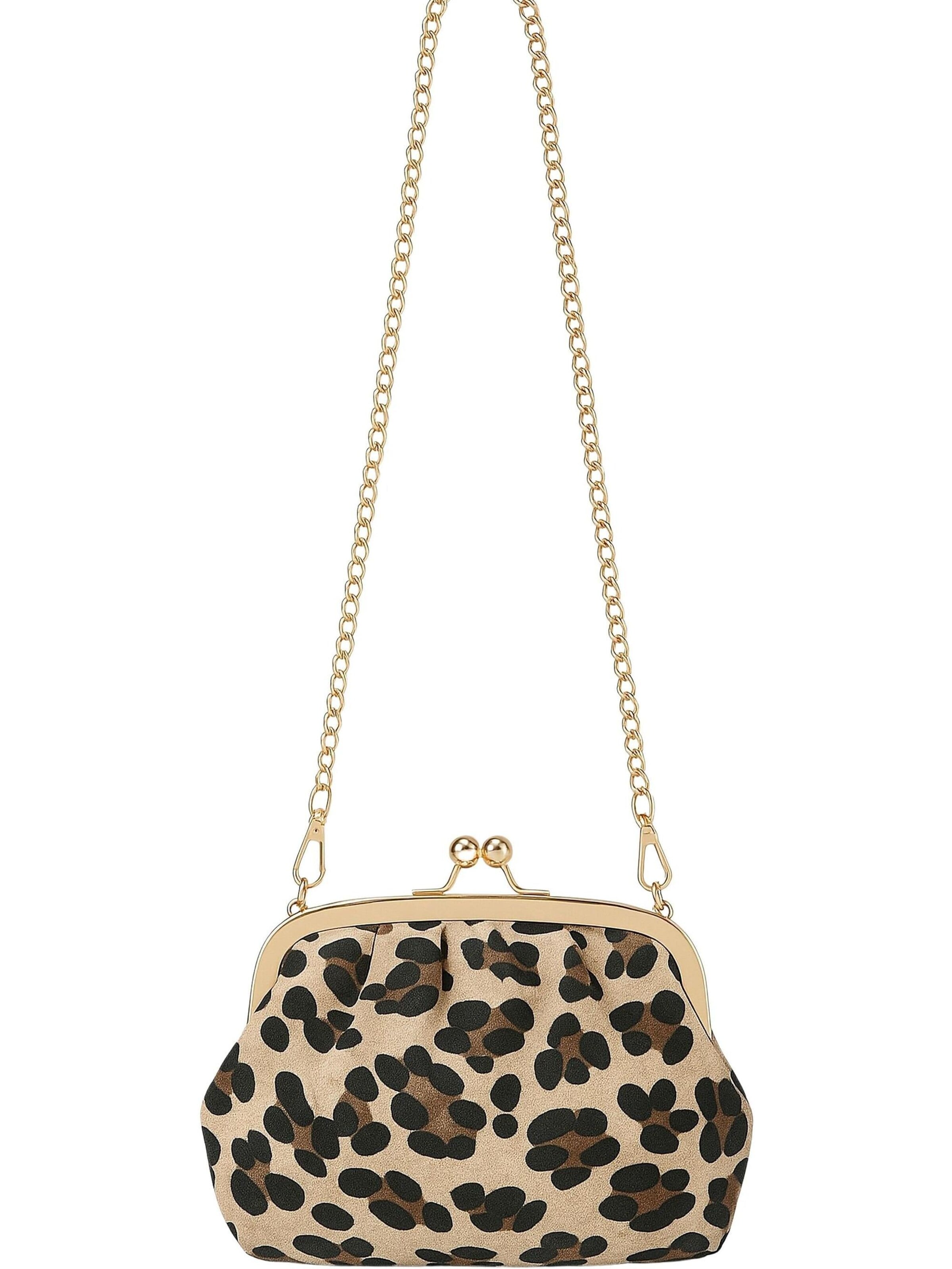 COLLEZIONE ALESSANDRO Crossbody Bag 'Leo Purse' in Brown: front
