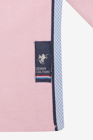 rožinė DENIM CULTURE Standartinis modelis Marškiniai ' MARCUS '
