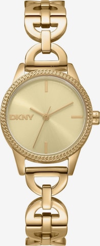 DKNY Analoguhr in Gold: Vorderseite