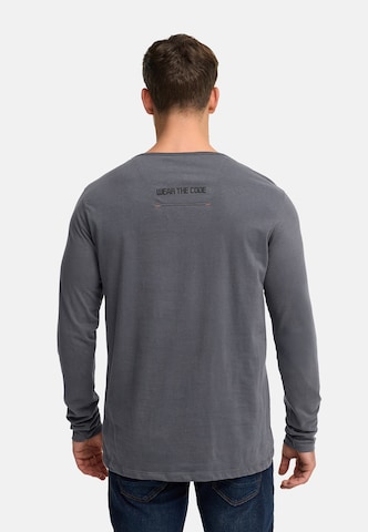 INDICODE JEANS Shirt 'Trense' in Grey