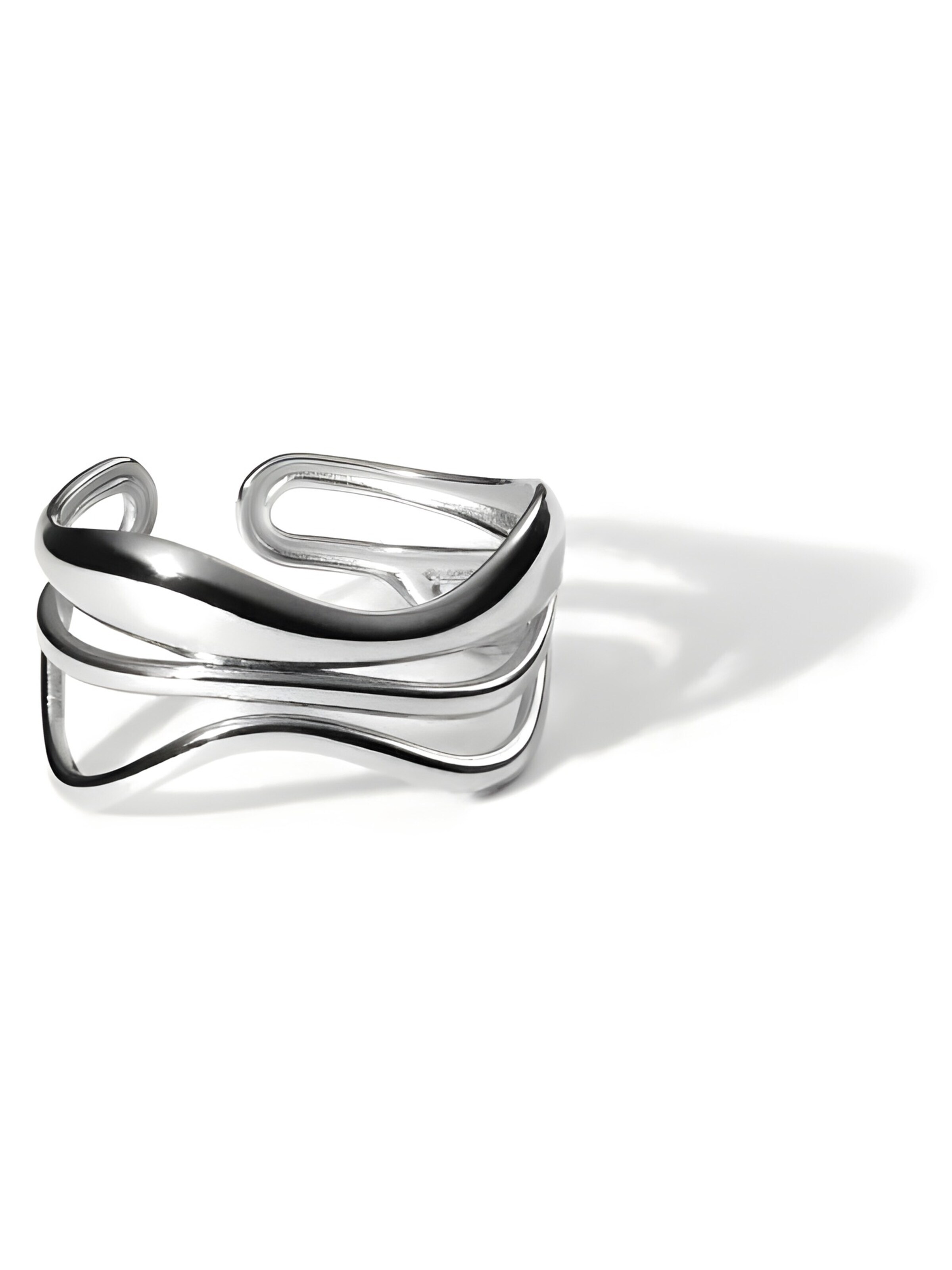 hiBALI Fußschmuck 'Triple'‌‌‌‌‌‌‌‌‌‌ in Silber: Vorderseite