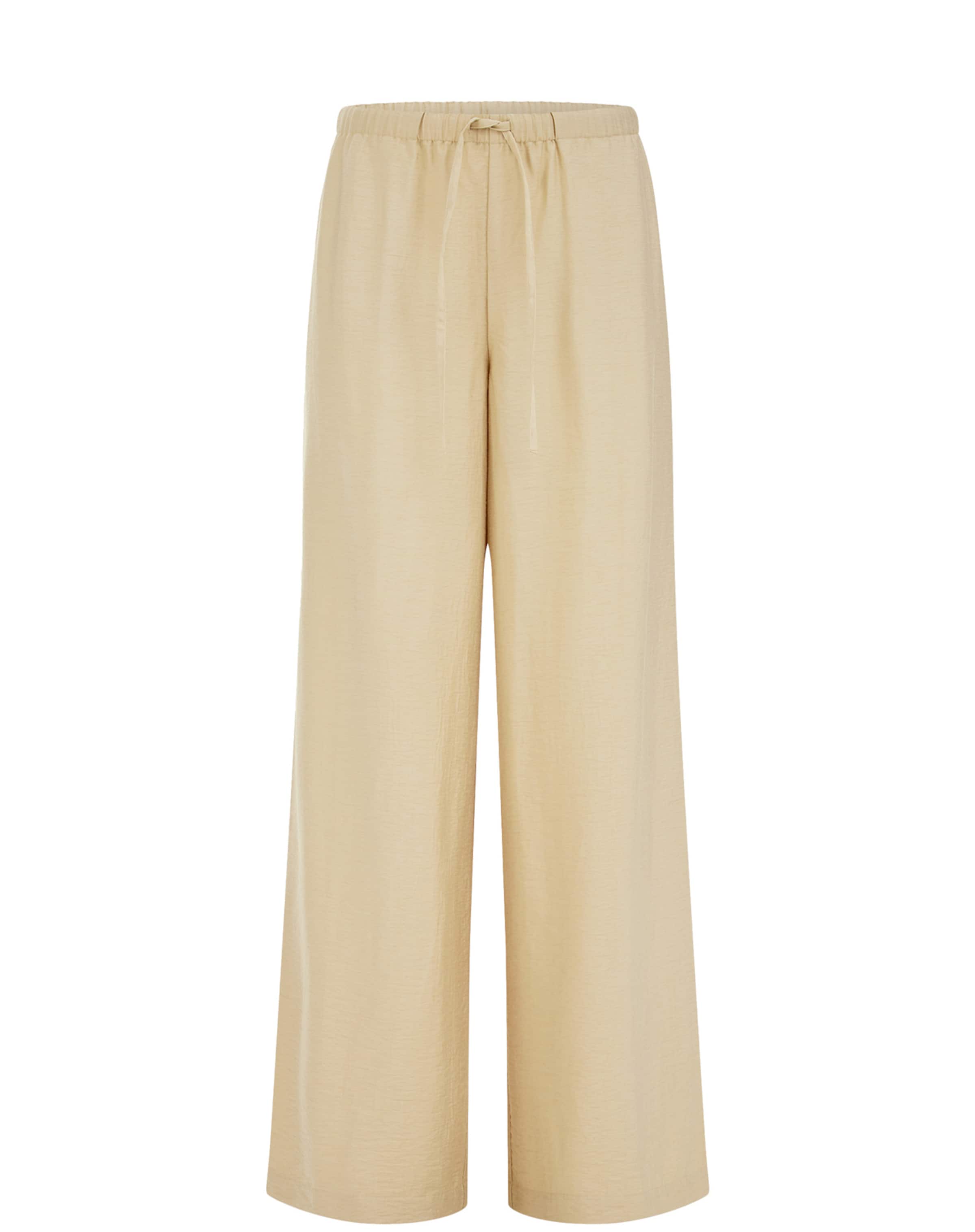 WE Fashion Обычный Штаны в Бежевый: спереди